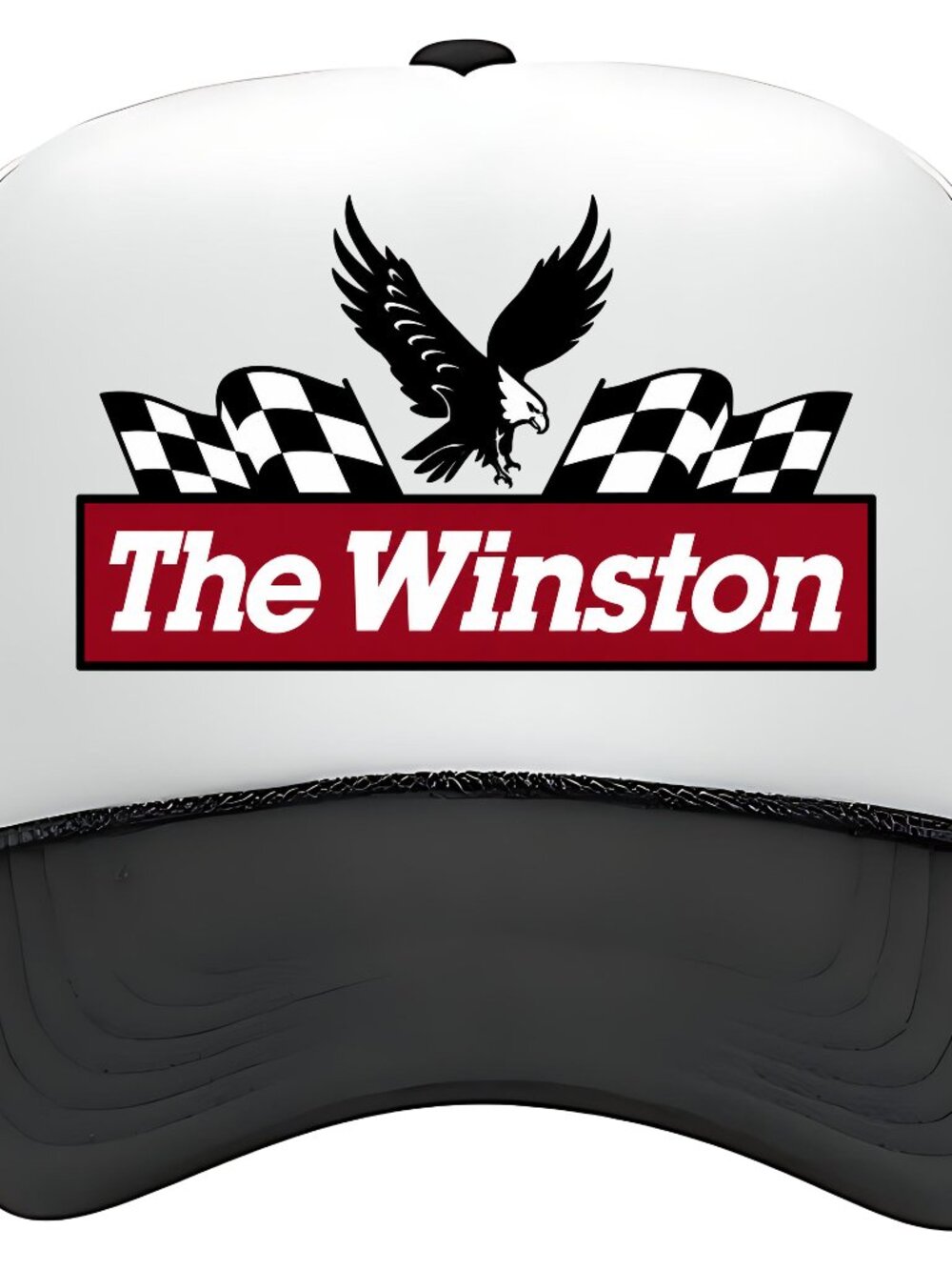 The Winston NASCAR Winston Cup Foam Trucker Hat Black Snapback Retro USA 1980s